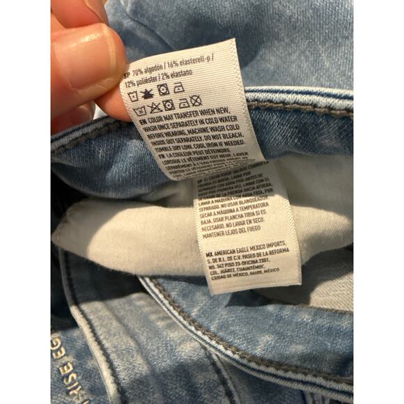American Eagle Super High Rise Jegging Womens Size 8 Light Wash Skinny Jean - Picture 10 of 10